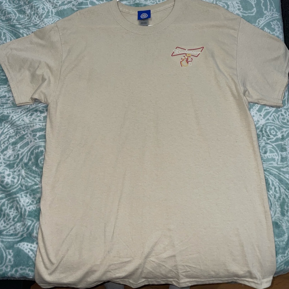 Large Budweiser Embroidered Horse Logo T-Shirt